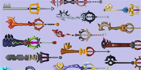 kingdom hearts 2 keyblade list.